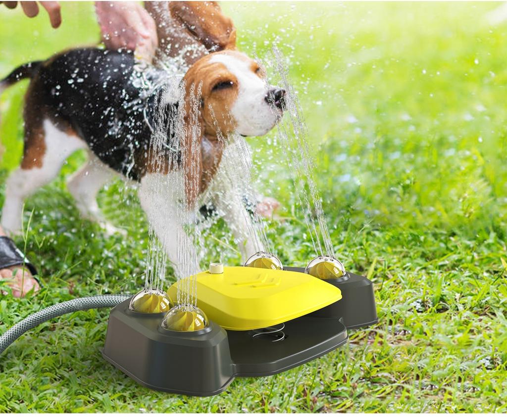 Interactive Paw Pedal Design Dog Water Fountain Dog Garden Outdoor Step On Water Feeder Outdoor Dog Toy
