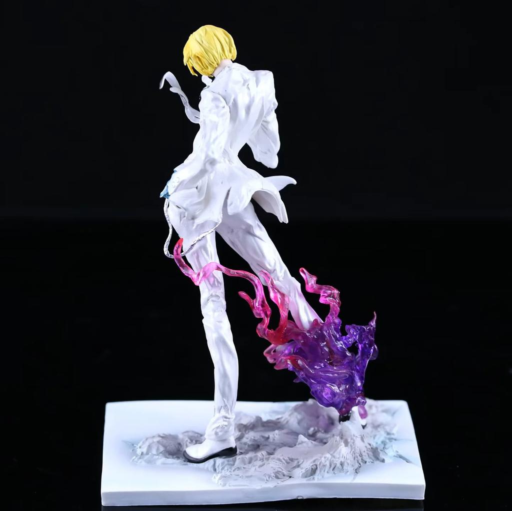 Figura de Anime One Piece Vinsmoke Sanji De Pie y Modelo de Patada Estatua de PVC Colección Decoración de Escritorio Adorno Juguetes Duraderos