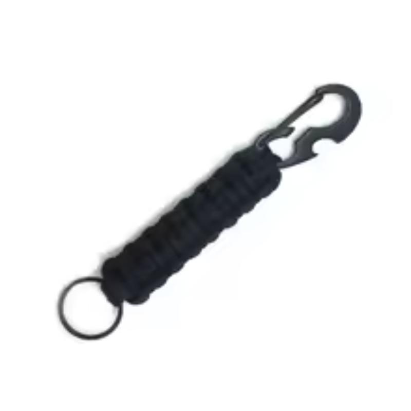 10pcs Paracord Keychain Military Braided Core Rope Carabiner Bottle Opener Outdoor Emergency Knot Survival Tools for Camping 4