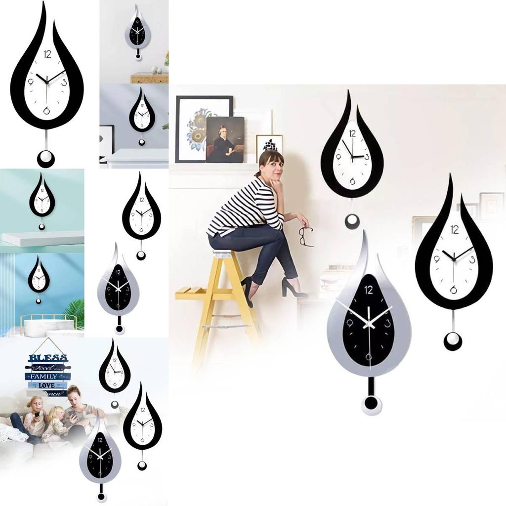 Elegant Modern Acrylic Wall Clock With Silent Movement For Living Room And Bedroom Decoration