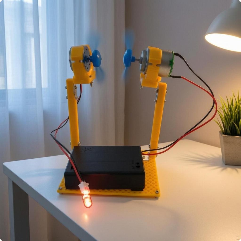 Wind Power Device Model with Educational Generation Kit DIY Propeller for