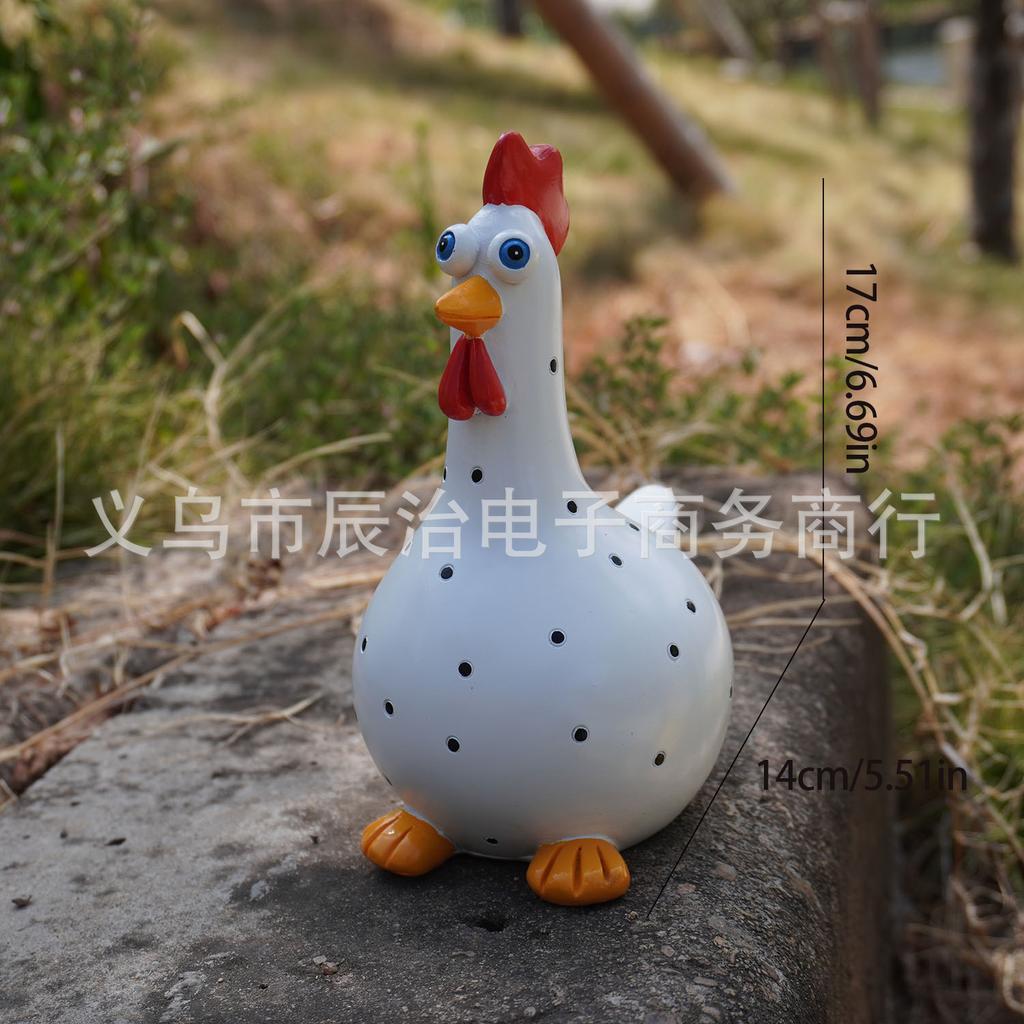 New Funny Garden Chicken Resin Handicraft Ornaments Are Suitable for Garden Decoration and Courtyard Atmosphere Layout