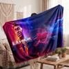 Lamine Yamal Personalized Fleece Blanket With Football Logo, Custom Name Text Soft Warm Home Throw Blanket