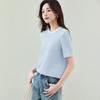 Handu Yishe Women's Puff Grid Texture T-shirt