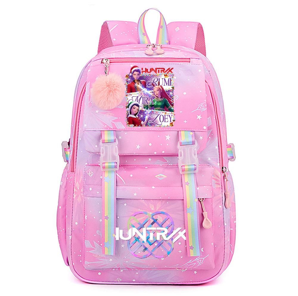 Christmas K-Pop Demon Hunters Printed Large Capacity Waterproof Backpack Teenger Student Girl Boy Schoolbag Bookbag waterproof Travel Bag Mochila