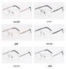 Summer Rimless Titanium Alloy Glasses: High-End Retro Light Luxury Unisex Frames