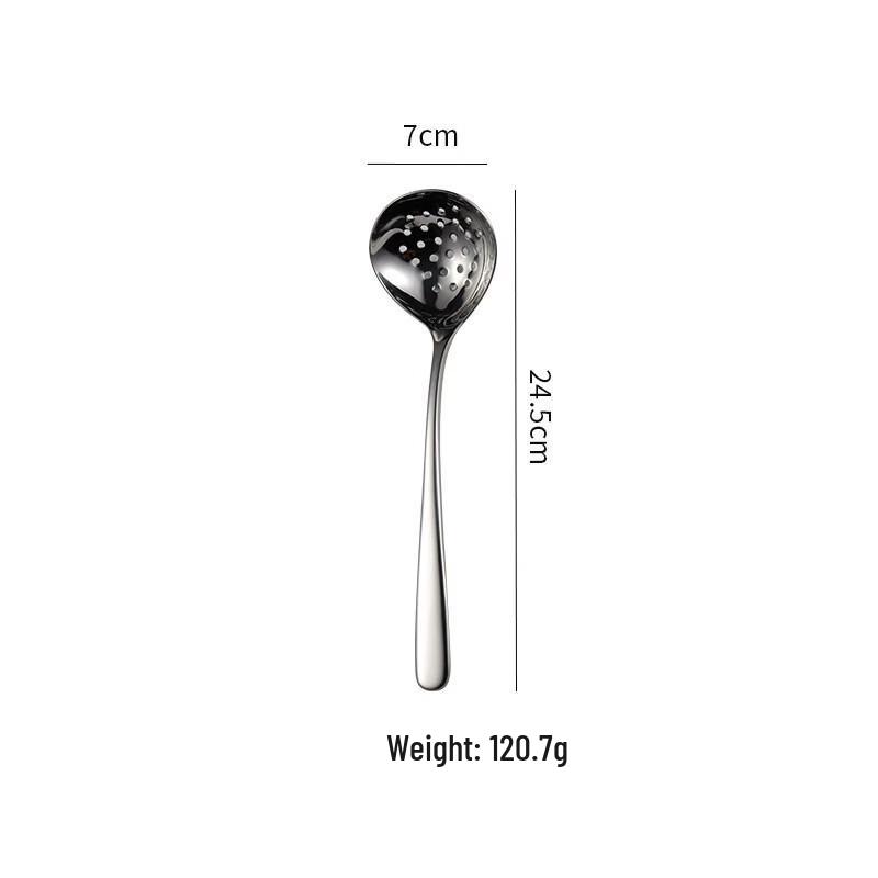 

Qianxing 304 Stainless Steel Elegant Soup Spoon & Strainer Set