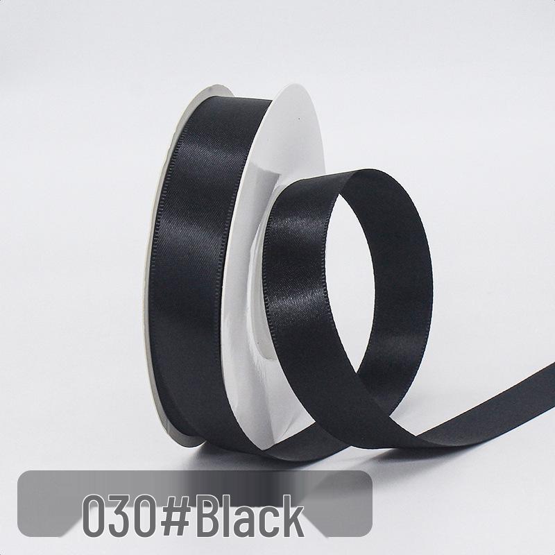 Solid Color Polyester Ribbon for DIY Floral Crafts & Cake Decoration