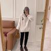 Coral fleece jacket women's small autumn and winter lazy wind cardigan sweater integrated fleece stand-up collar top tide