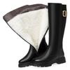 Women Long Boots Genuine Leather 2026  New Large Size Non-slip  Women's Winter Boots Warm Wool High Boots Women