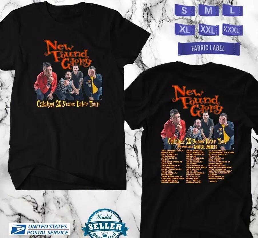 NEW FOUND GLORY CATALYST 20YEARS LATER TOUR 2024 tshirt Unisex T-Shirt XXL