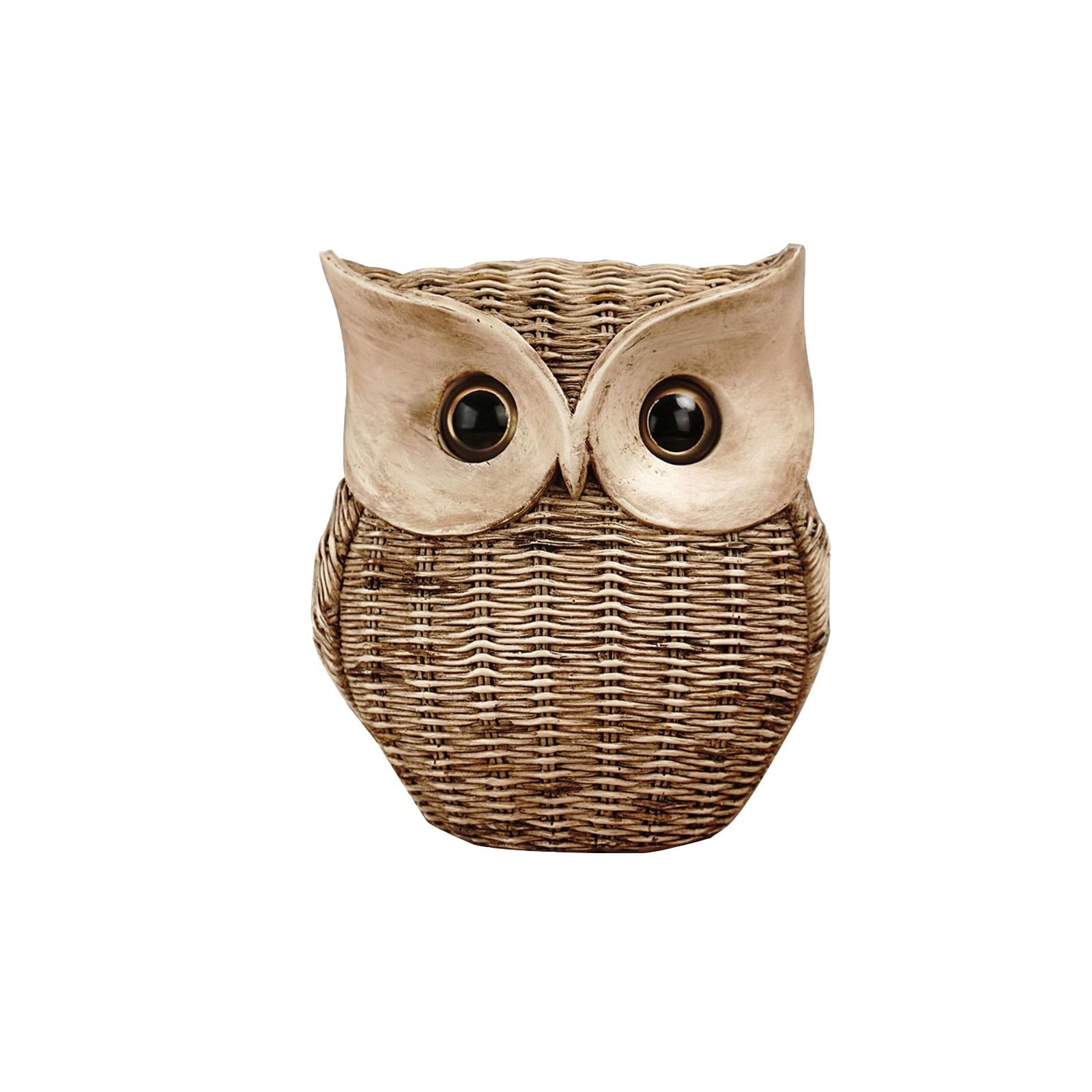 

Owl Resin Ornaments, Home Living Room, TV Cabinet, Bookcase, Desktop, Handicraft Creative Decorations. One Size зелёный