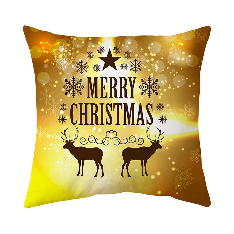 

Cartoon Christmas Holiday Home Cute Pillow Cover Holiday Gift Nap Sofa Car Gift Pillow 45 * 45Cm (pillow cover does not contain core)