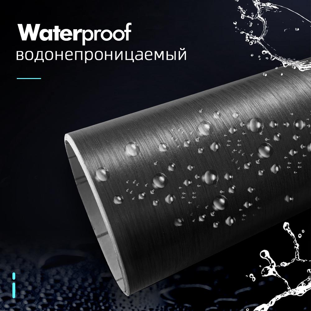 Vinyl Wrap Balck Brushed Aluminum Vinyl Wrap Film Waterproof PVC Car Wrap Air Release Grey Matt Brushed Computer Car Accessories