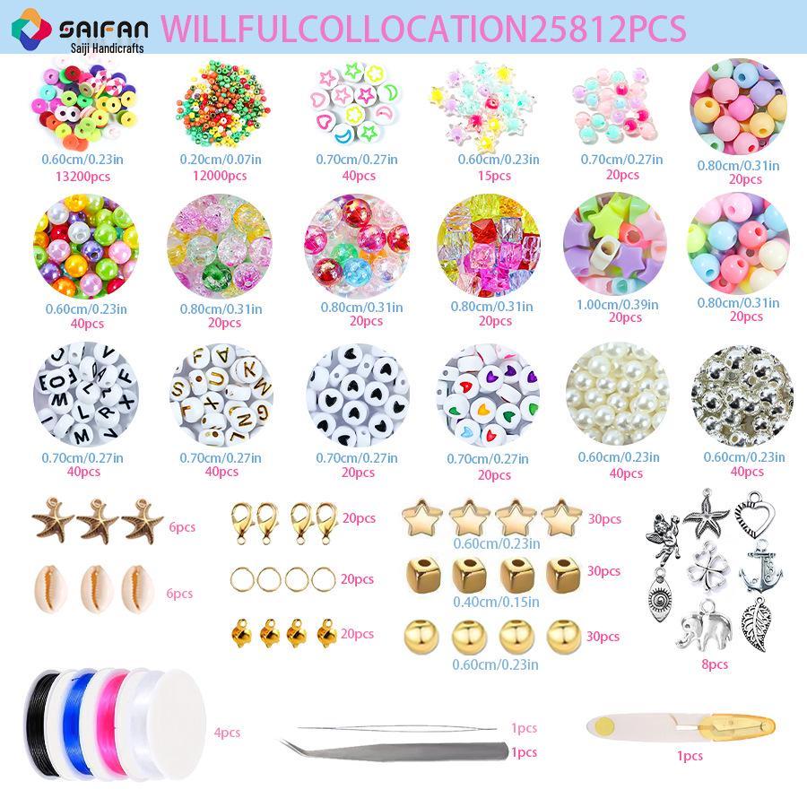 Colorful Cross-Border Polymer Clay Slice Beads Set for Children's DIY Jewelry & Bracelets