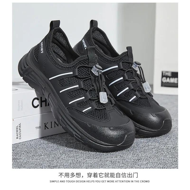 

Women s Breathable Mesh Sneakers Outdoor Hiking Shoes Spring Lightweight Thick Sole Comfort Hollow Design Non-Slip 36