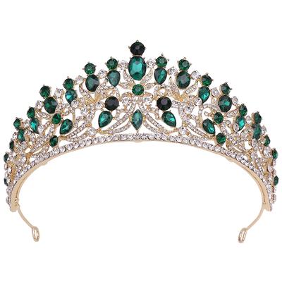 Neue Schmuck Krone Damen Legierung Diamant Braut Haarschmuck Hochzeitskleid Tiara