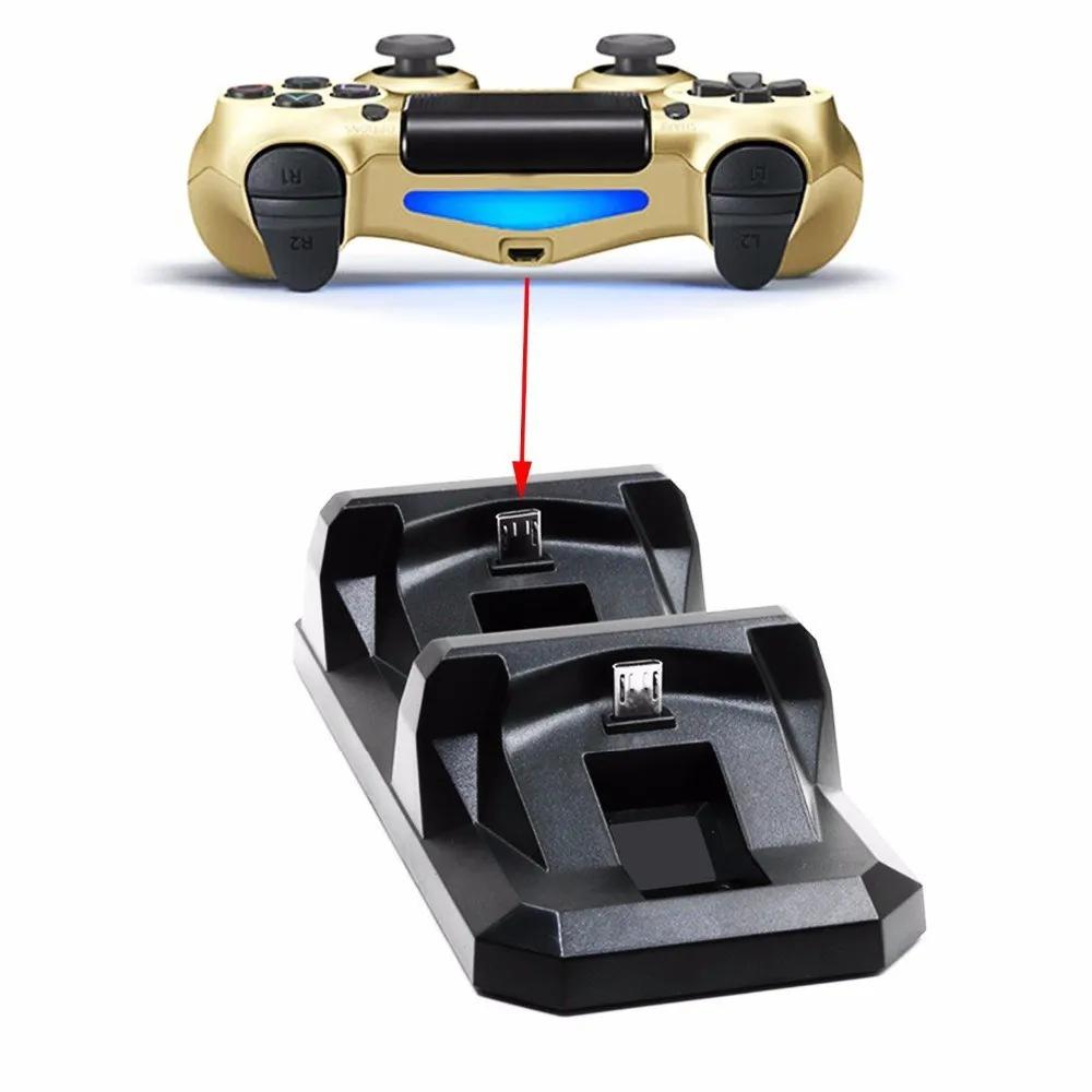Dual Charge Dock for Ps4 Controller Charging Stand Holder for Sony Playstation 4 Wireless Gamepad Controle Charger Base