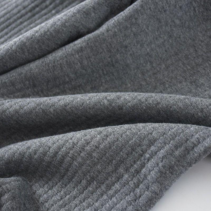 G5Z Men's Korean Style Quilted Pajamas - Thick Air Cotton, Loose Fit, Plus Size, For Autumn/Winter/Spring Homewear
