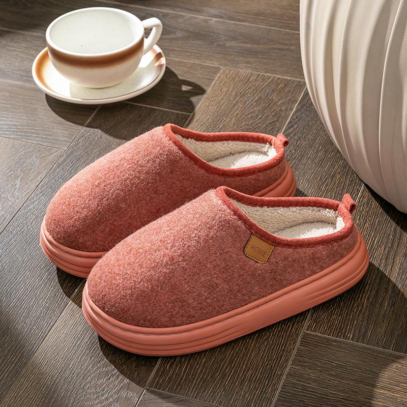 

Пожилые хлопковые тапочки мужские осенне-зимние новые домашние комнатные теплые домашние флисовые нескользящие тапочки мужские зимние 38-39 [suitable for sizes 37-38]