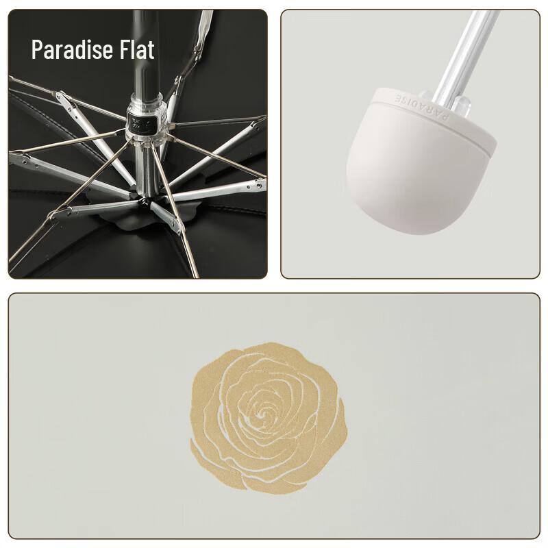Paradise Umbrella Portable 5-Fold UV Protection Sun and Rain Umbrella