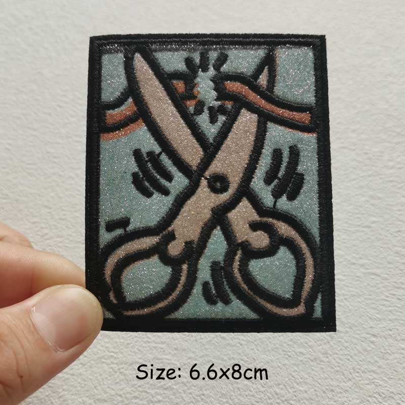 Heart Patch Embroidered Patches On Clothes Art Craft Sewing Iron On Patches DIY Statue of Liberty Patch Badge Stickers