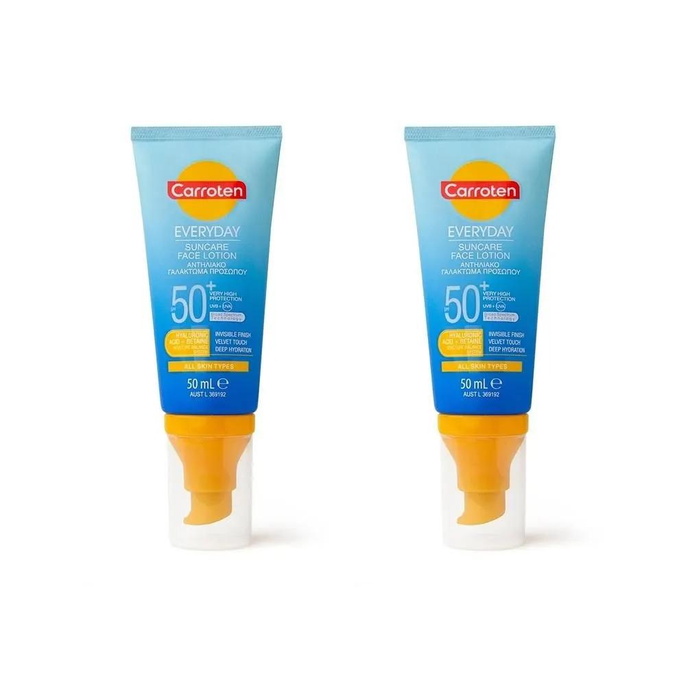 

Carroten Sun Care Cream Face Lotion 50ml 2-Pack EVERYDAY SPF50+ SUNCARE FACE LOTION 50ML