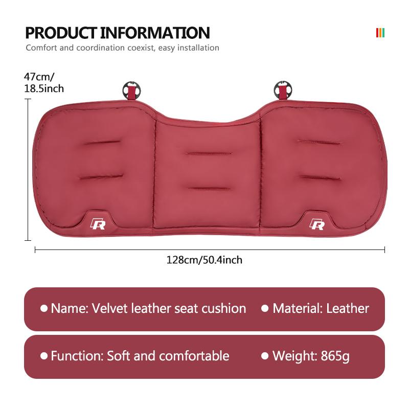 UNYDV1 For Volkswagen VW Car Interior Velvet Cushion Four Seasons Backrest Seat Cover Mk6 CC B5 B6 B7 Golf 4 5 6 7 Scirocco Sagitar