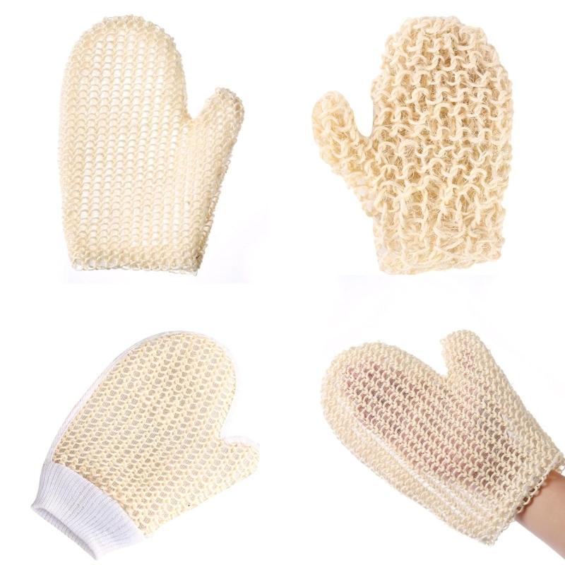 Friendly Bath Exfoliator Gloves Soft Sisal Fiber For Sensitives Skin Gentle Cleansings And Body Care