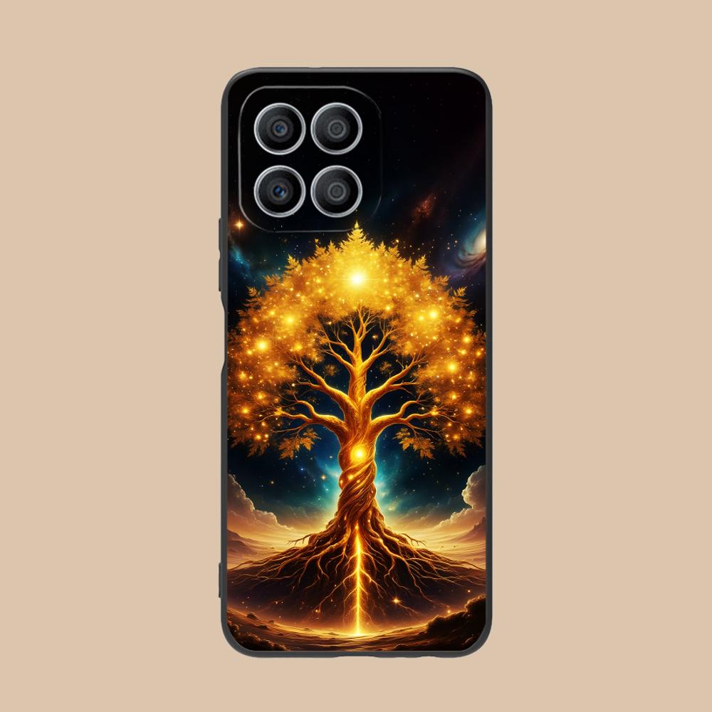 World Life Tree Mobile Phone Case for Honor 90 80 70 60 50 30 20 10 9 8 7 Pro S SE Lite 5G Colorful Printing Cover Cover Luxury