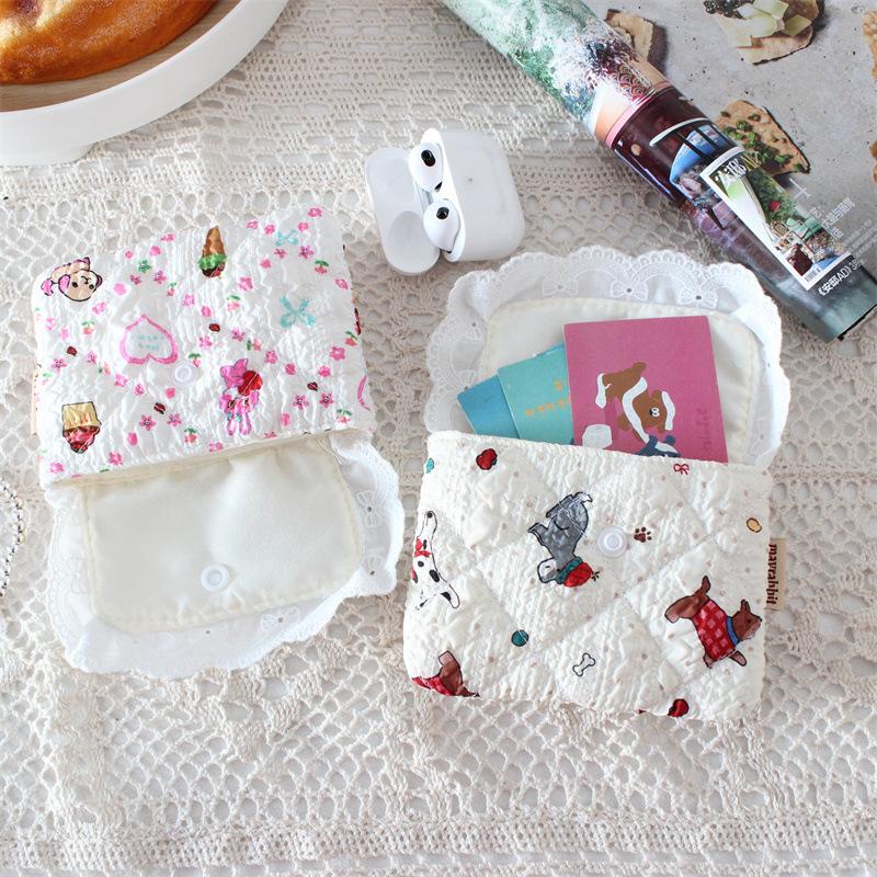 New Quilted Embossed Coins Wallet Cute Small Wallet Coin Purse Hasp Card Bag Earphones Organizer Bus Card Holder Kids Cute Purse