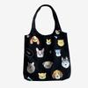 Dog Illustration Canvas Bag Shoulder Vintage
