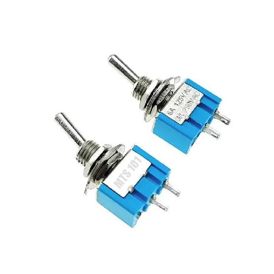 10PCS Mini Toggle Switches – SPST ON/Off or ON/ON 3 Pin | 3A 250V AC | Durable Metal & Plastic Switch for Electronics, Medical, and Industrial