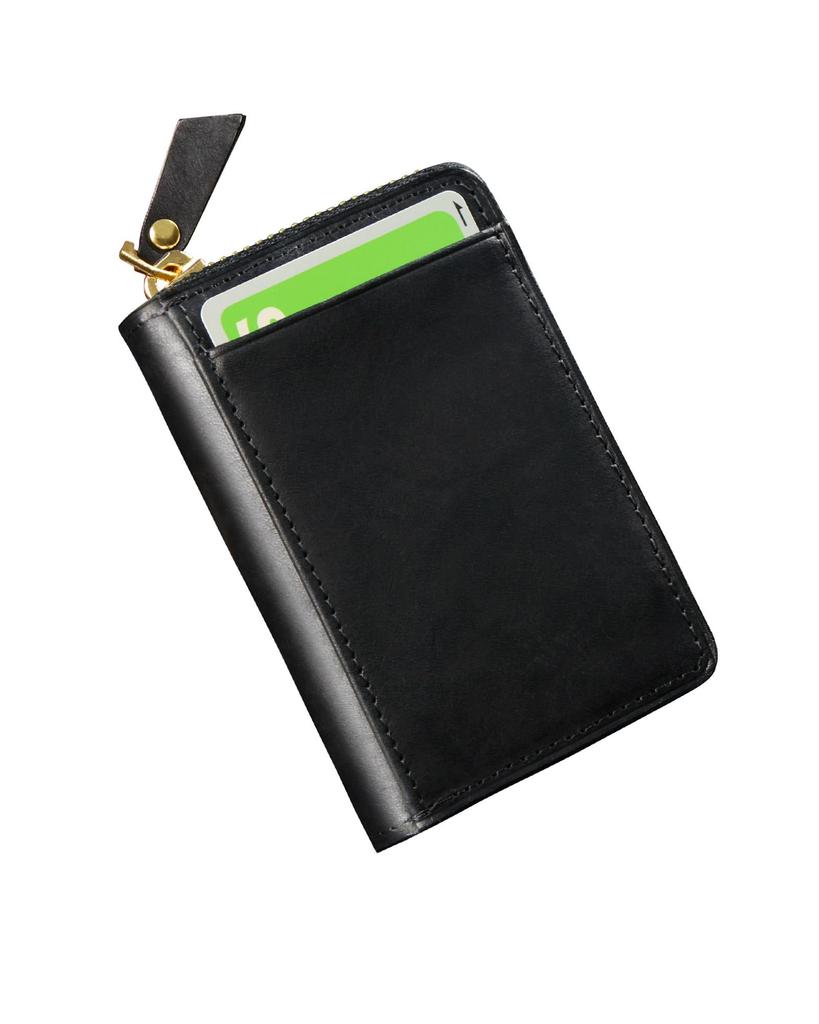 Kawaoto Card Large Genuine Pueblo Holds Up To 22 Made In Simple Wide Coin Storage Men's Case, Capacity, Anti-Skimming, Leather, Cards, Japan, YKK,