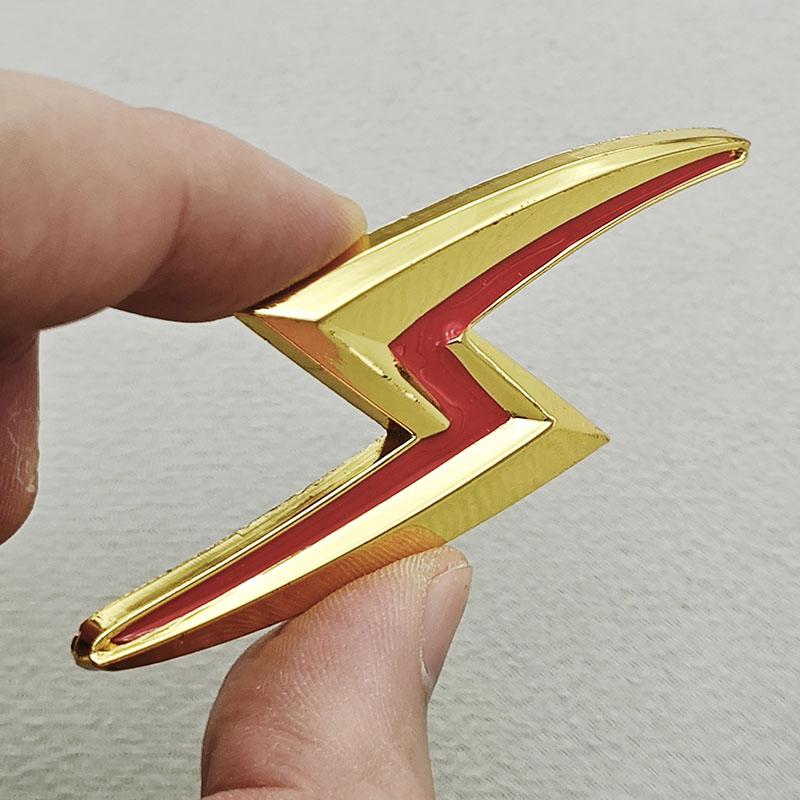 3D Metal S Lightning Logo Car Rear Trunk Fender Emblem Badge Decals For Nissan S14 S15 200SX 240SX Zenki Silvia Accessories