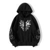 Women S Fall Winter Fleece Hooded Zip Up Cardigan Sweatshirt Spider Web Heart Print