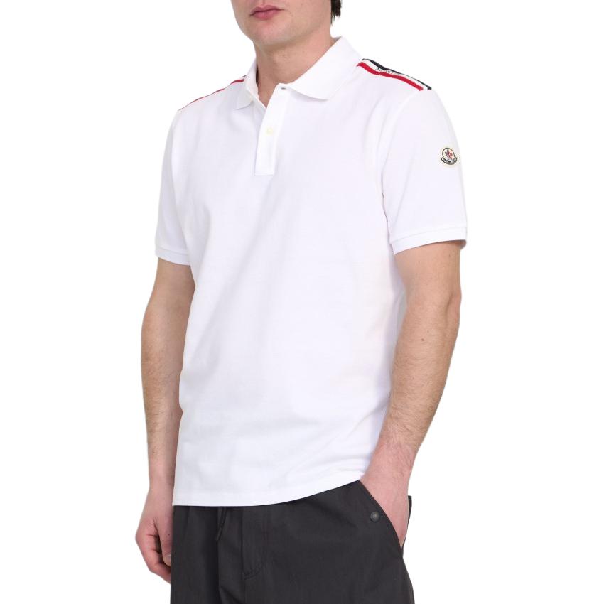 Moncler RWB stripe Polo Shirt J10918A0002089A16002