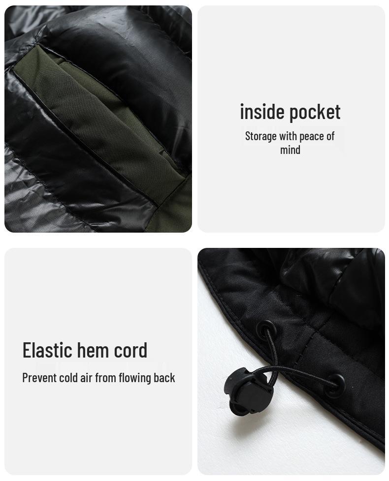 Men's Graphene-Enhanced Warm Winter Cotton Jacket - Trendy, Loose Fit, and Hooded for Casual Wear