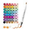 Ohuhu Illustration Brush Brush Soft 48 with Blender Honolulu S Series Markers, Type, & Chisel, Colors, 49-Piece Set, Alcohol-Based, Pen,