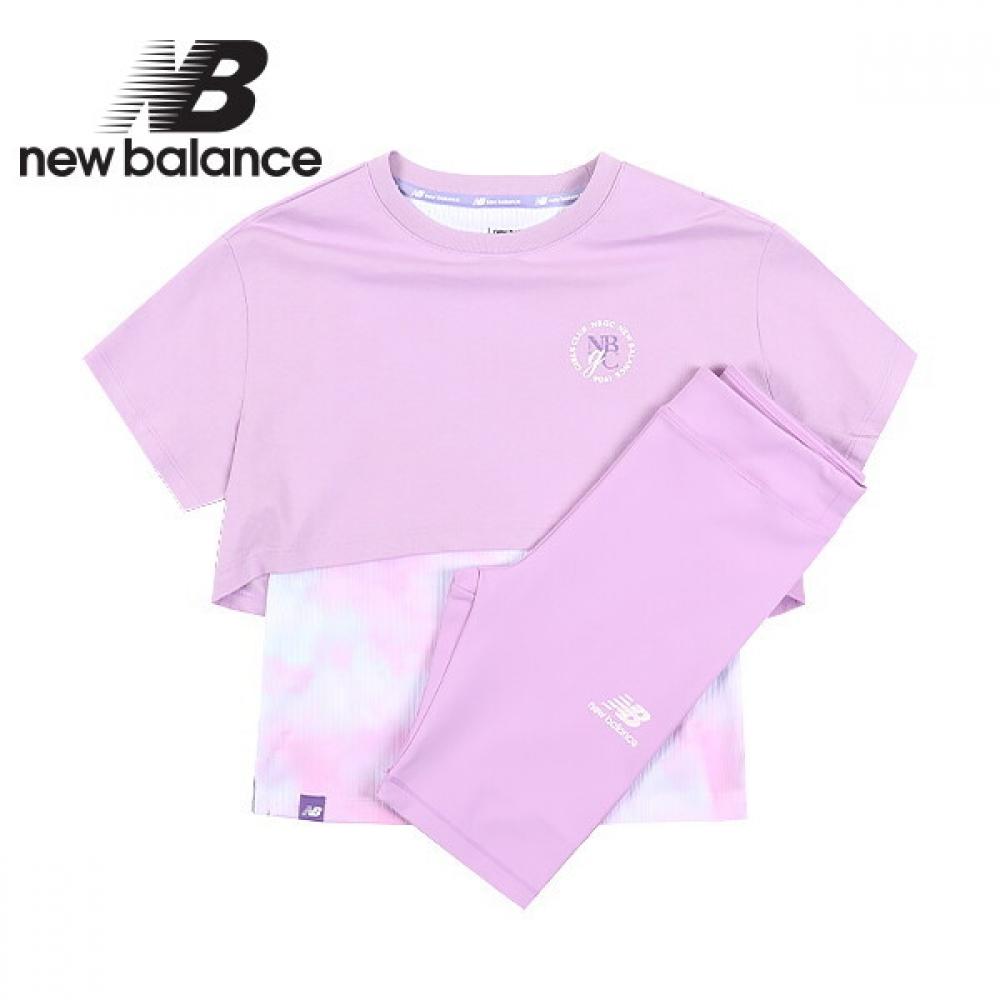 

New Balance Kids Layered T shirT+5 Leggings seT violeT 150