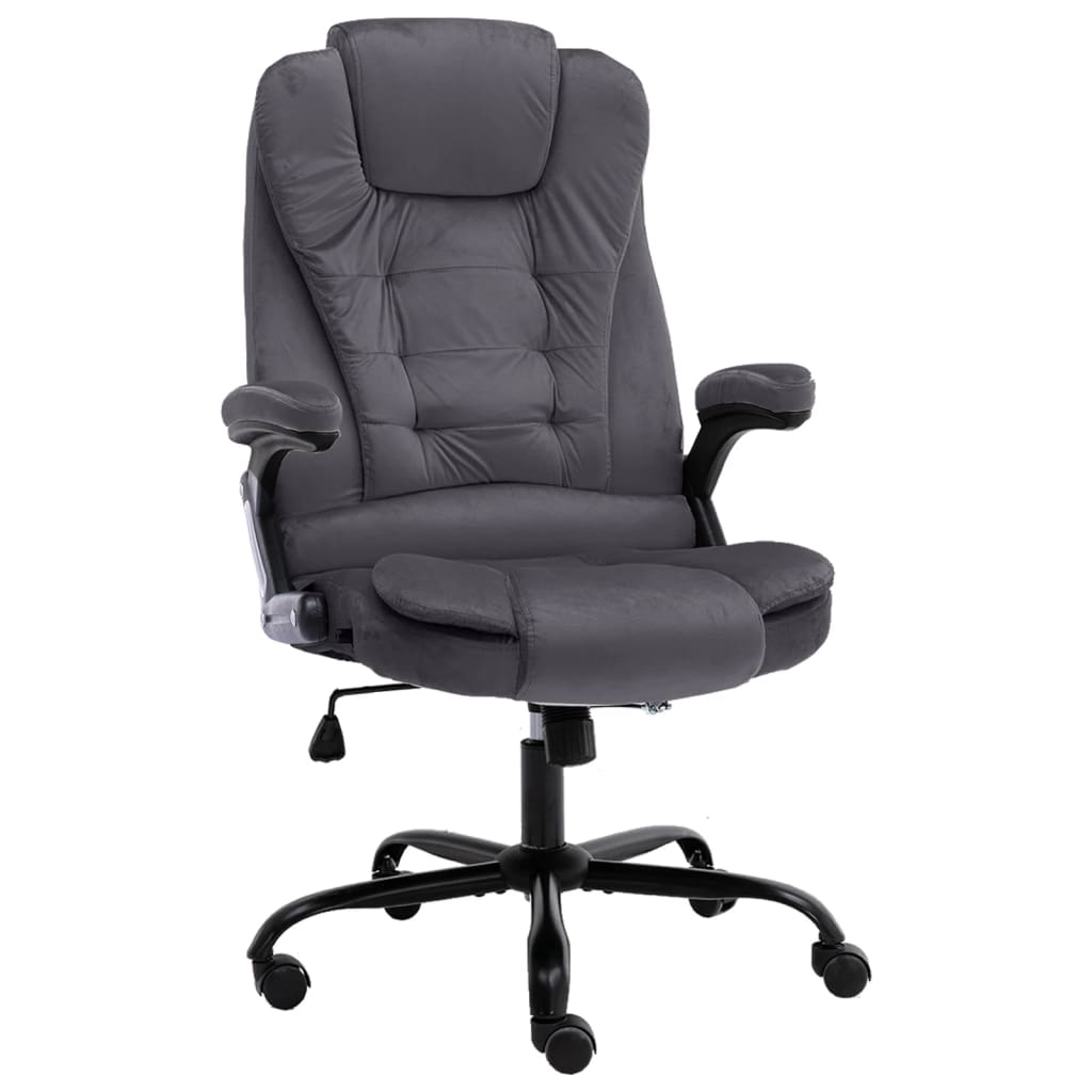 Office Chair Dark Grey Velvet