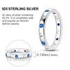 925 Silver Rings Original Design Blue Zircon Star Moon Finger Rings For Women High Quality Wedding Jewelry Gift