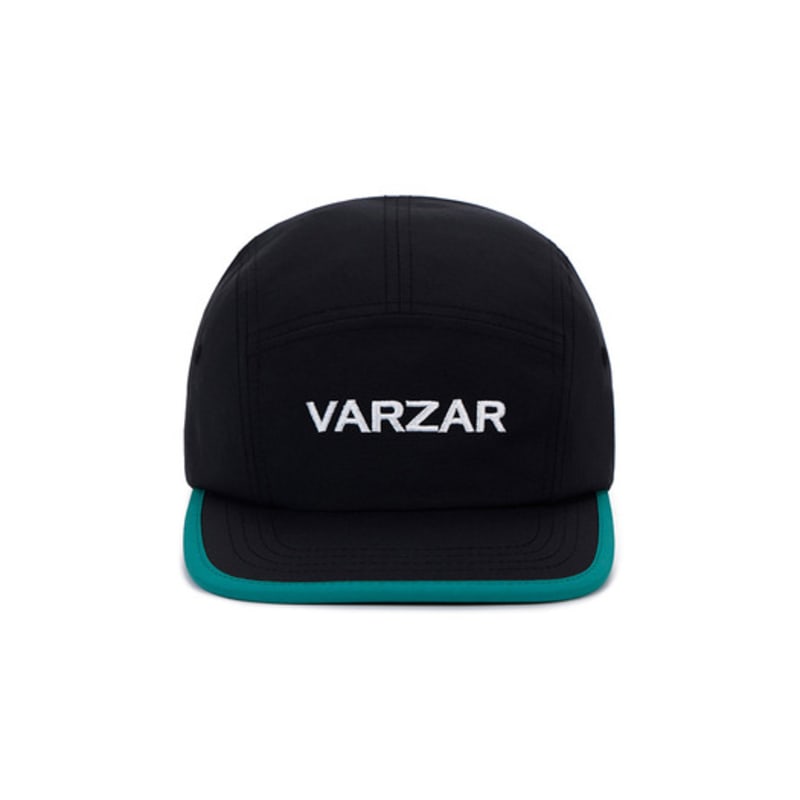 VARZAR Logo Two-Tone Camp Cap Black