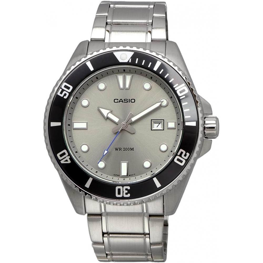 Casio Standard Analog Sports 20 Bar Water Resistant Wristwatch Gray Dial Metal B