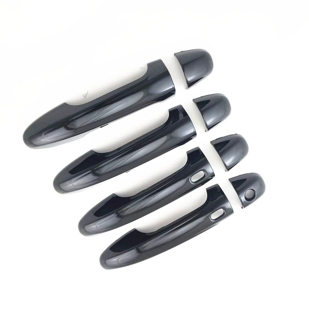 8Pcs Bright Black Door Handle Cover Protector Set For 2015-2020 Toyota Hilux N80