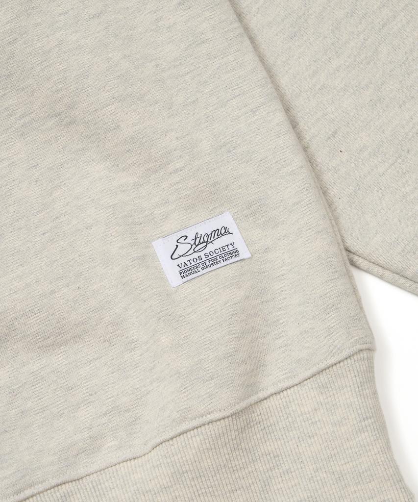 STIGMA Jesus Oversized Crewneck Oatmeal Melange