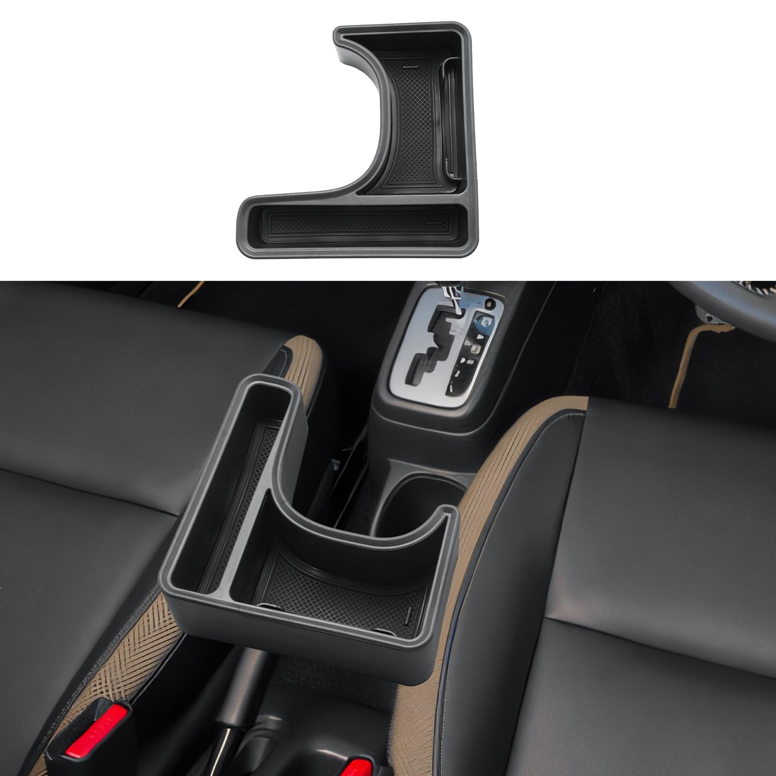 

ECOZEN Console Box for Suzuki Jimny JB23 Compatible with Center Console Small Item Storage Storage ABS Jimny Car Interior Parts (AT), 5-10-inch