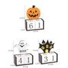 Pumpkin Ghost Castle Halloween Advent Calendar Spooky Wooden  Calendar Ornaments  Haunted House