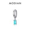 MODIAN 1PC Rainbow Ear Cuff 925 Sterling Silver Fashion Unique Circle Tiny Clip Earrings For Women Girl Fine Jewelry Accessories