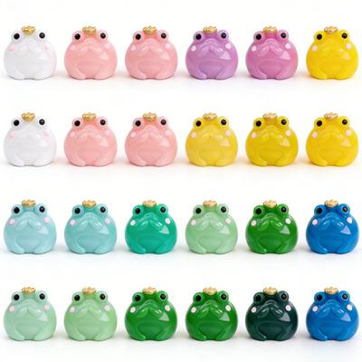10-100pcs Mini Resin Frogs Colorful Frog Figurines Miniature Home Décor Fairy Garden Decor Dollhouse Birthday Party Favor Gift